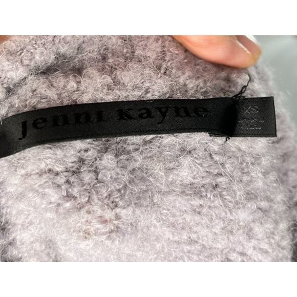 JENNI KAYNE Sz XS Boucle Cocoon Crewneck Pullover Sweater Frost - Picture 3 of 12